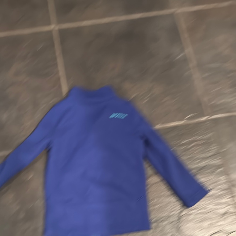 Spyder Blue Rashguard Swim Top - Picture 6 of 6